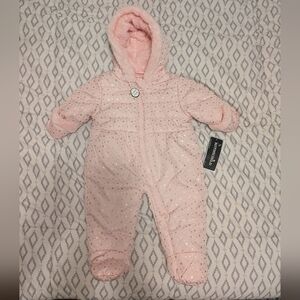 Rothschild Pink Baby Snowsuit